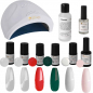 Preview: UV nail polish gel - SET 4 + UV build-up gel Rosie Pink