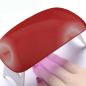 Preview: Pequeña lámpara UV para uñas 6 W plegable - Sun Mini Rojo