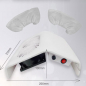 Preview: Extractor de polvo para el modelado de uñas con dos ventiladores SM858-3 - Blanco