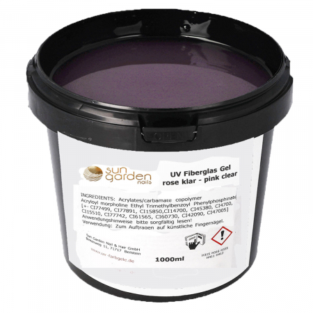 Preview: UV Fiberglas Gel Rosé-Klar Preview: UV Fiberglas Gel Rosé-Klar