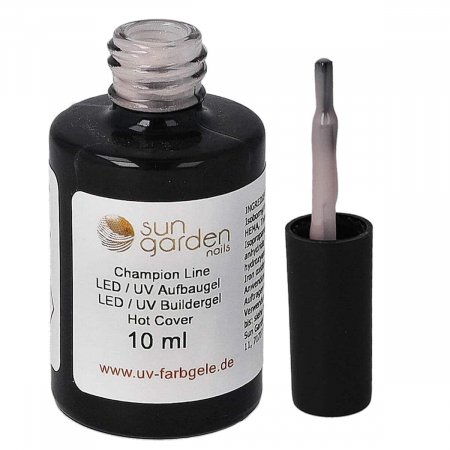 10 ml di gel di ricostruzione UV Hot Cover - flacone a pennello