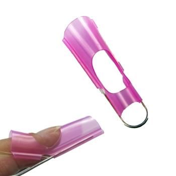 Reusable nail templates F0-45 pink 5 pieces