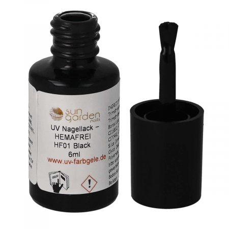 UV Nail Polish 6ml - HEMA-FREE - Black & White Tones