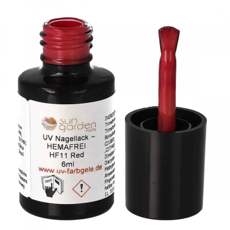 UV Nagellack 6ml - HEMA-FREI - Rot Töne