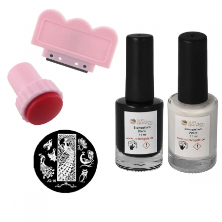 Set de esmaltes de uñas Nail Art Stamp