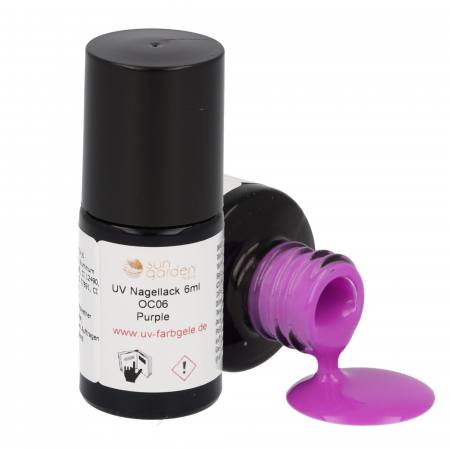 Vernis à ongles UV 6ml - Ligne d'une couche - couleurs violettes
