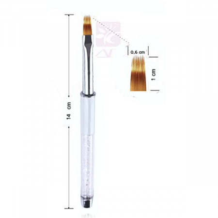 Nail art gel brush made from real hair - Ombre brush