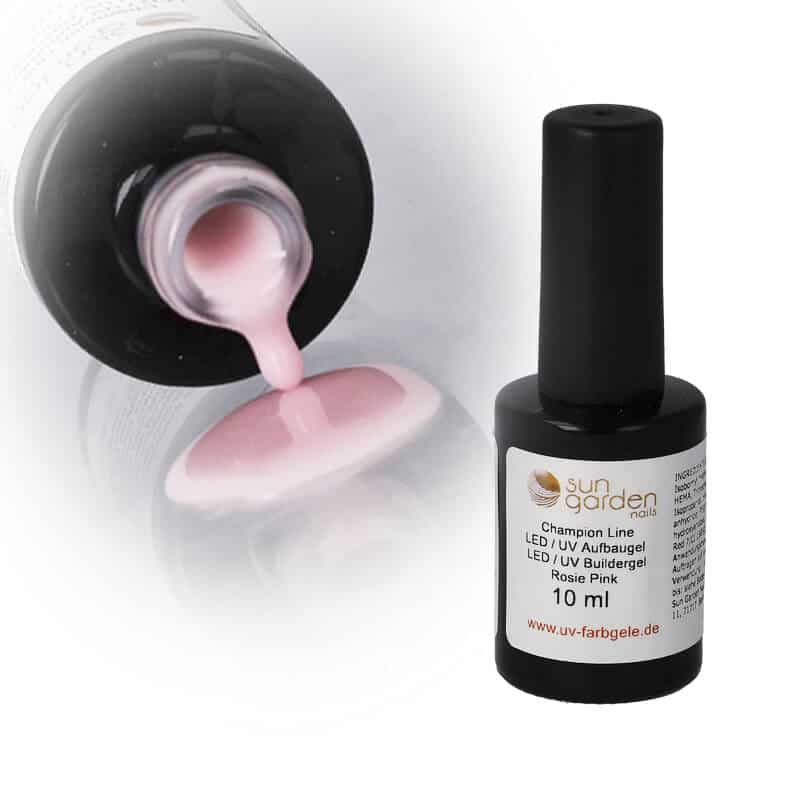 UV Nagellack Gel - SET 4 + UV Aufbaugel Rosie Pink