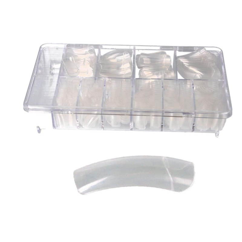 Nageltips - Nail Tips A 500 Transparent in Tipbox