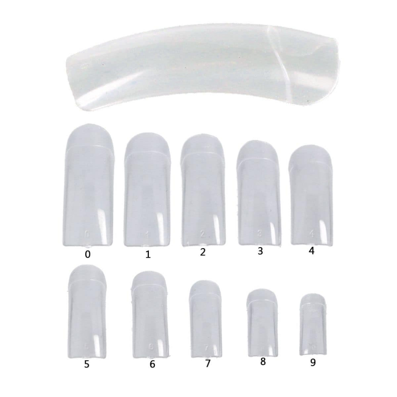 Tips pour ongles - Nail Tips A 500 Transparent en boîte de tips