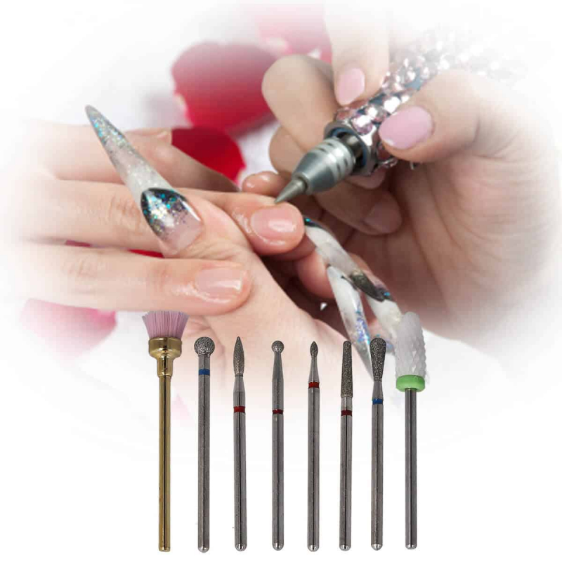 8-piece bit set nail cutter attachments - Set 1