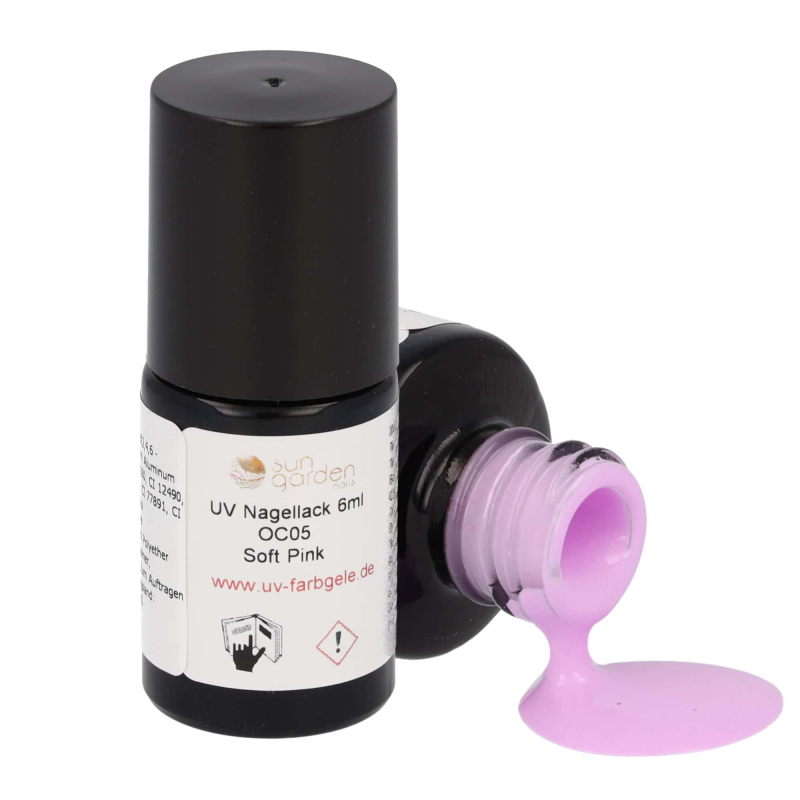 UV Nail Polish 6ml - One Coat Line - pink colors