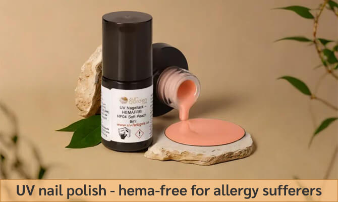 UV nail polish - hema-free for allergy sufferers